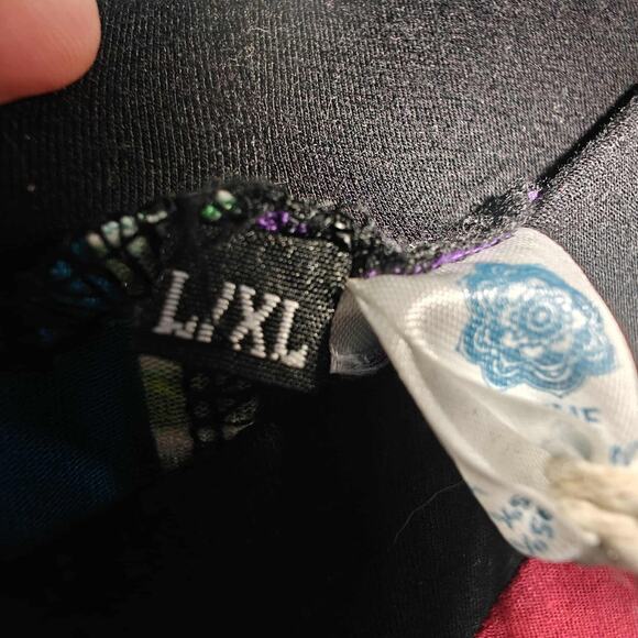 The Collection Royal women L/XL Viscose Patched Trouser Pants Patchwork - Picture 4 of 5